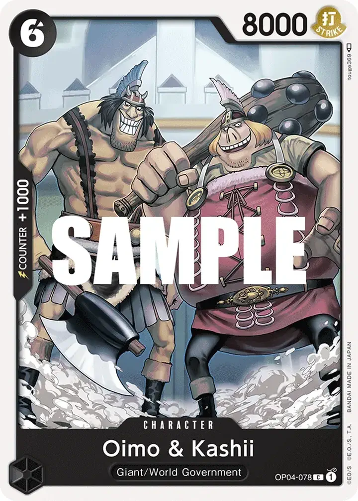 Oimo & Kashii (OP04-078) Single: One Piece Kingdoms of Intrigue Einzelkarte