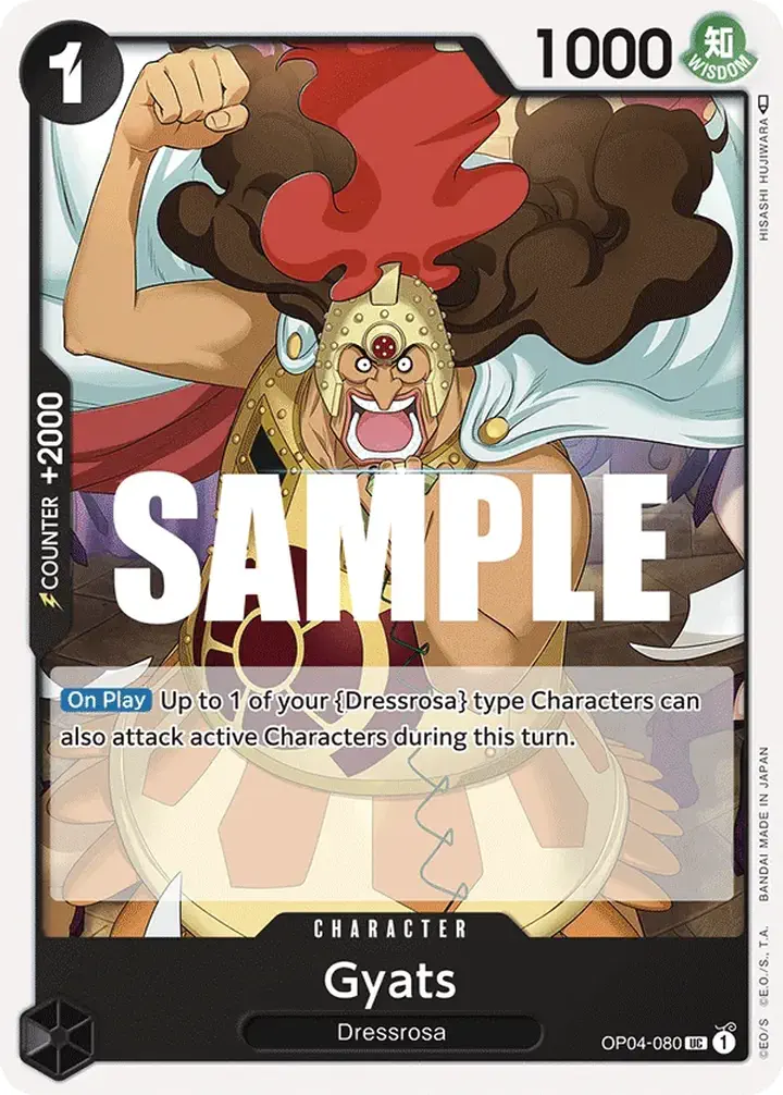 Gyats (OP04-080) Single: One Piece Kingdoms of Intrigue Einzelkarte