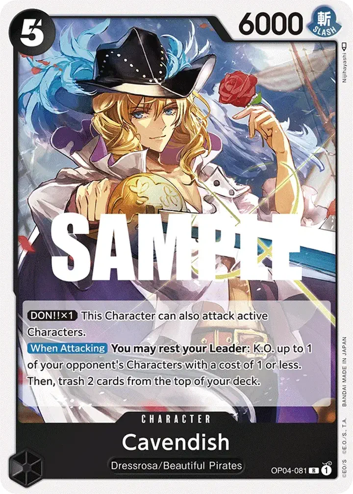 Cavendish (OP04-081) Single: One Piece Kingdoms of Intrigue Einzelkarte