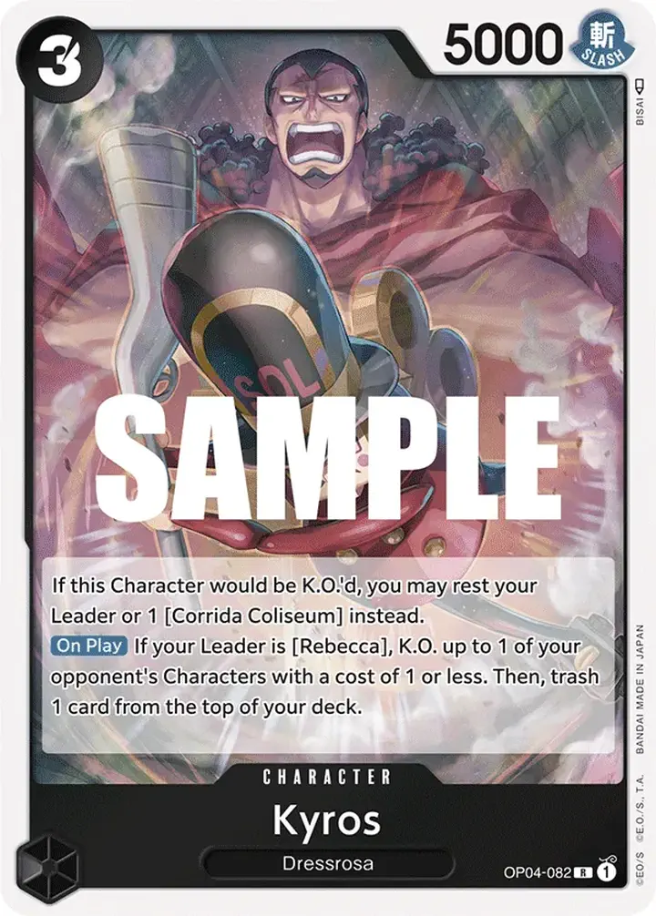 Kyros (OP04-082) (V.1) Single: One Piece Kingdoms of Intrigue Einzelkarte