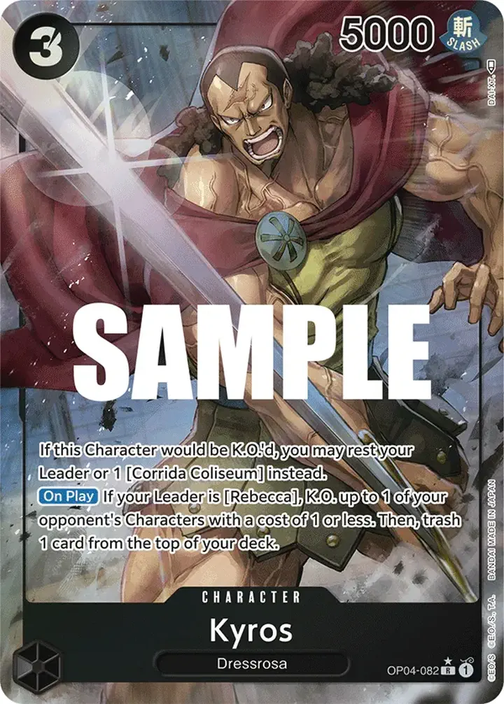 Kyros (OP04-082) (V.2) Single: One Piece Kingdoms of Intrigue Einzelkarte