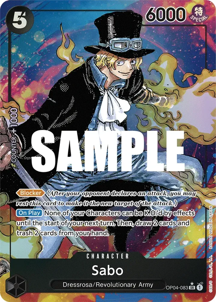 Sabo (OP04-083) (V.2) Single: One Piece Kingdoms of Intrigue Einzelkarte
