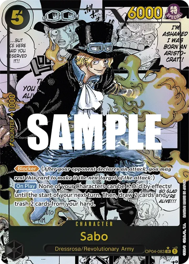 Sabo (OP04-083) (V.3) Single: One Piece Kingdoms of Intrigue Einzelkarte