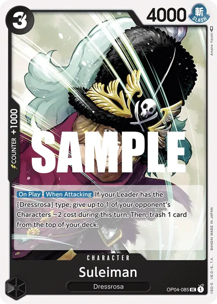 Suleiman (OP04-085) Single: One Piece Kingdoms of Intrigue Einzelkarte