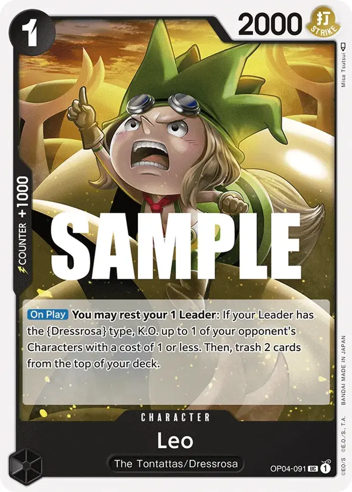 Leo (OP04-091) Single: One Piece Kingdoms of Intrigue Einzelkarte