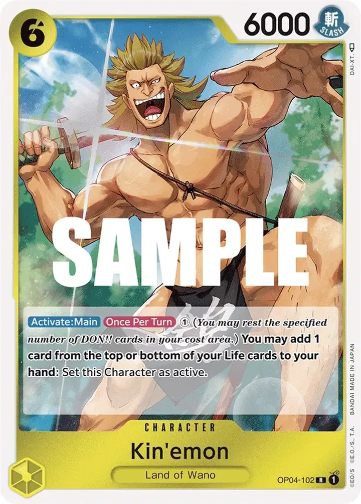 Kin'emon (OP04-102) Single: One Piece Kingdoms of Intrigue Einzelkarte