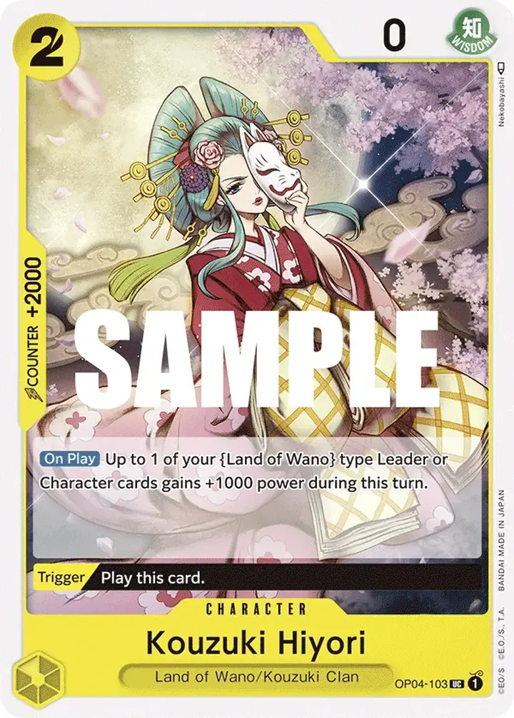 Kouzuki Hiyori (OP04-103) Single: One Piece Kingdoms of Intrigue Einzelkarte