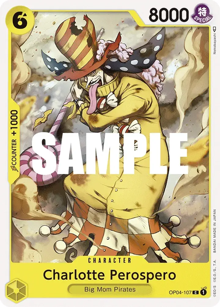 Charlotte Perospero (OP04-107) Single: One Piece Kingdoms of Intrigue Einzelkarte