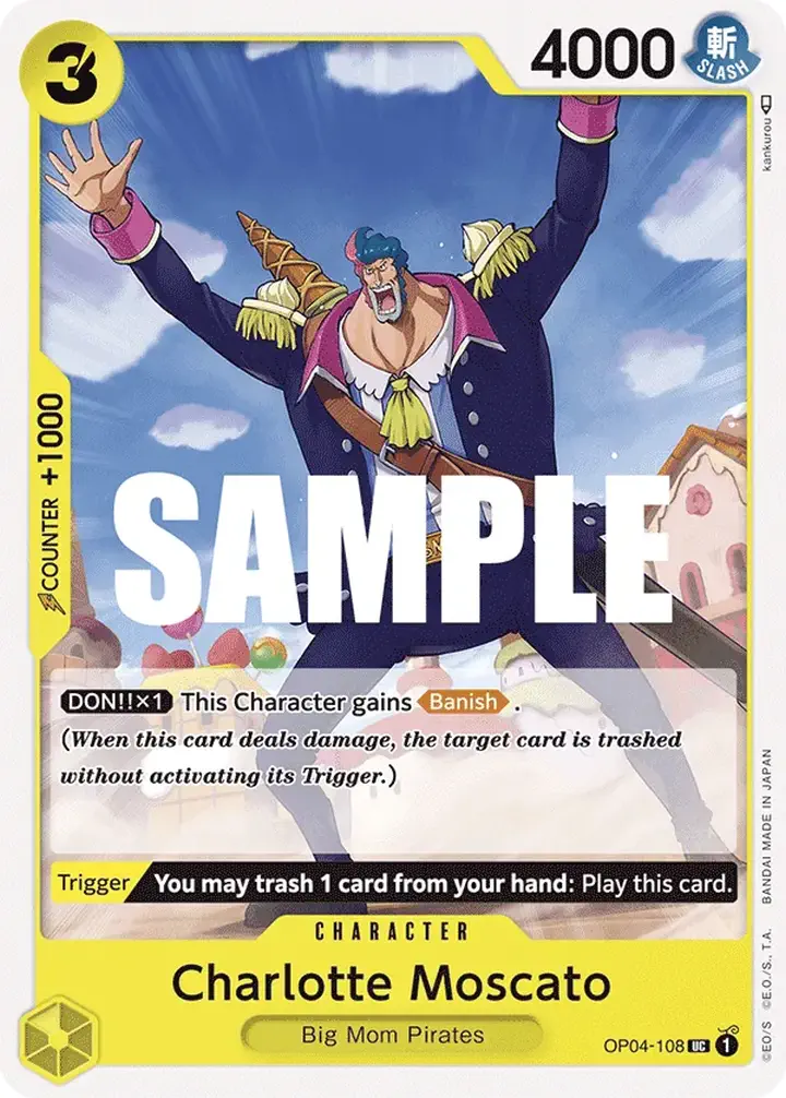Charlotte Moscato (OP04-108) Single: One Piece Kingdoms of Intrigue Einzelkarte