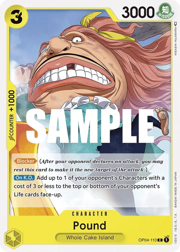 Pound (OP04-110) Single: One Piece Kingdoms of Intrigue Einzelkarte