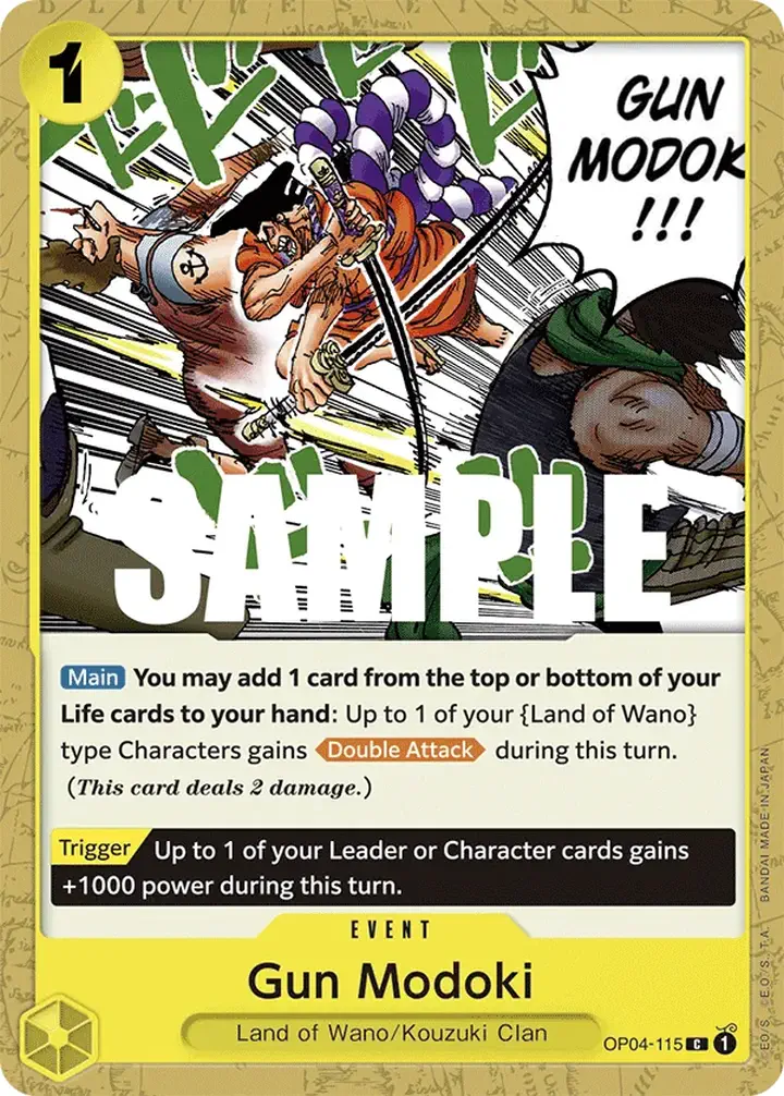 Gun Modoki (OP04-115) Single: One Piece Kingdoms of Intrigue Einzelkarte