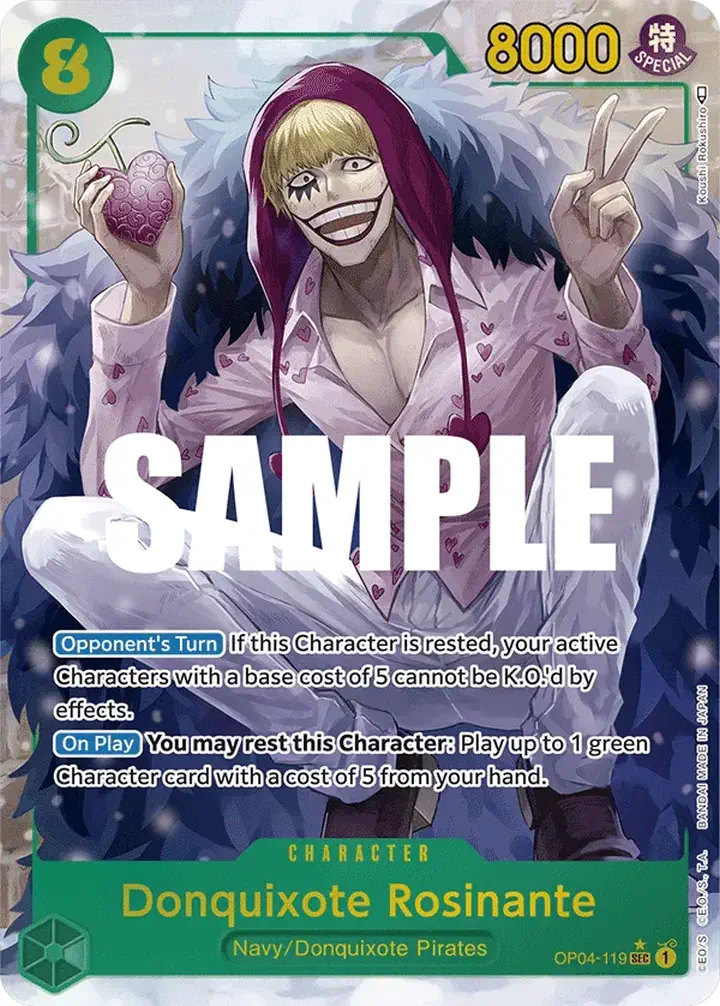 Donquixote Rosinante (OP04-119) (V.2) Single: One Piece Kingdoms of Intrigue Einzelkarte