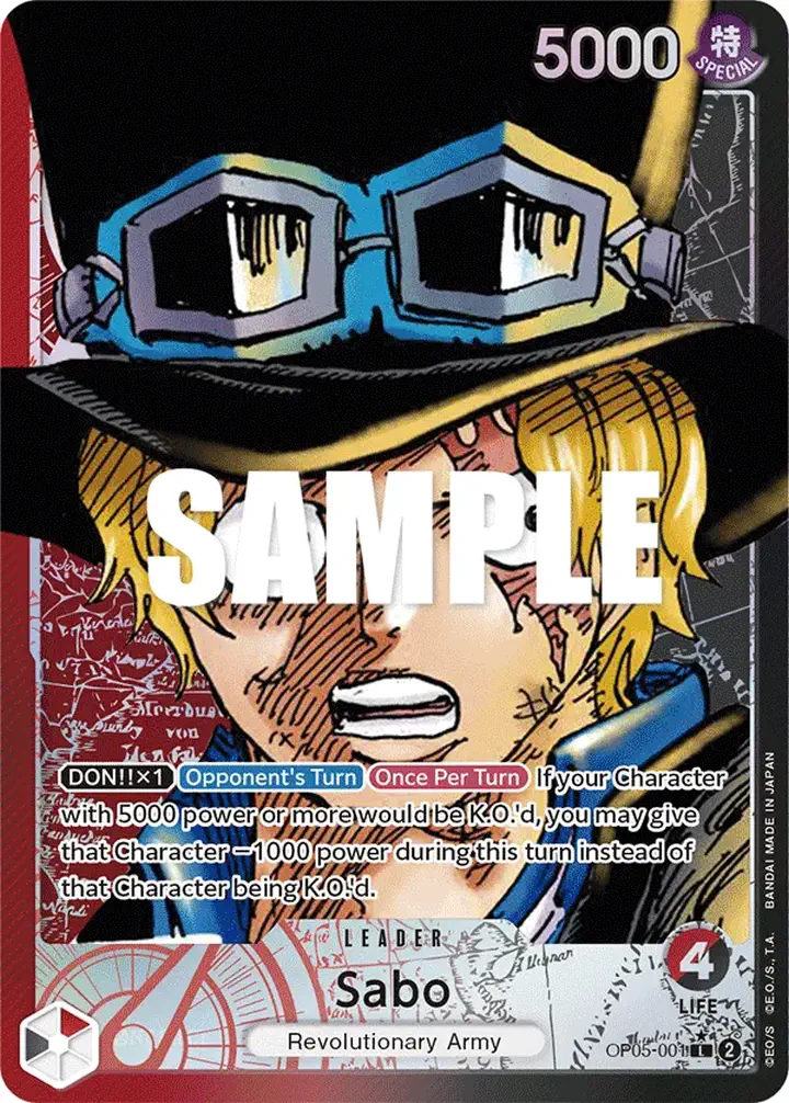 Sabo (OP05-001) (V.2) Single: One Piece Awakening of the New Era Einzelkarte
