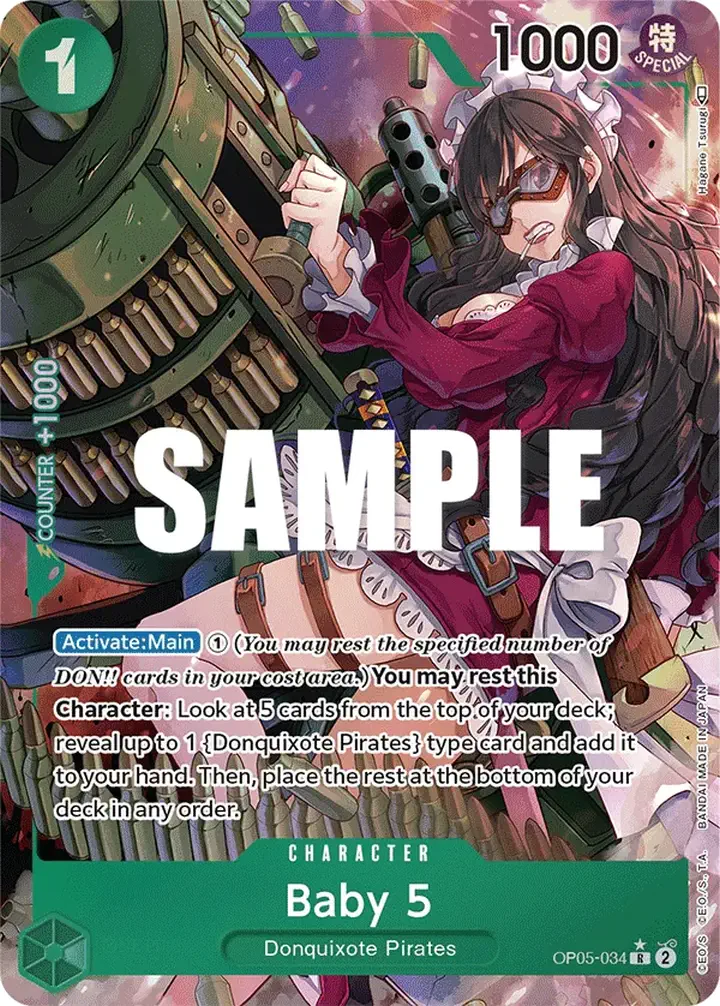 Baby 5 (OP05-034) (V.2) Single: One Piece Awakening of the New Era Einzelkarte