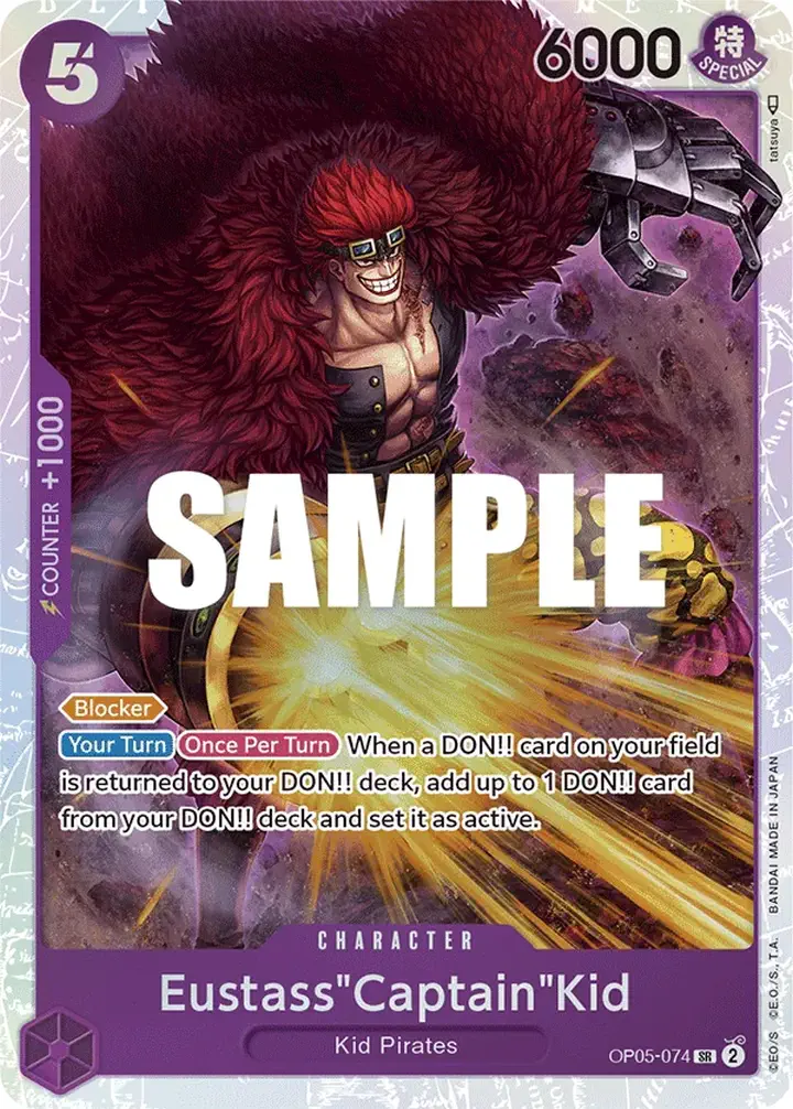 Eustass"Captain"Kid (OP05-074) (V.1) Single: One Piece Awakening of the New Era Einzelkarte
