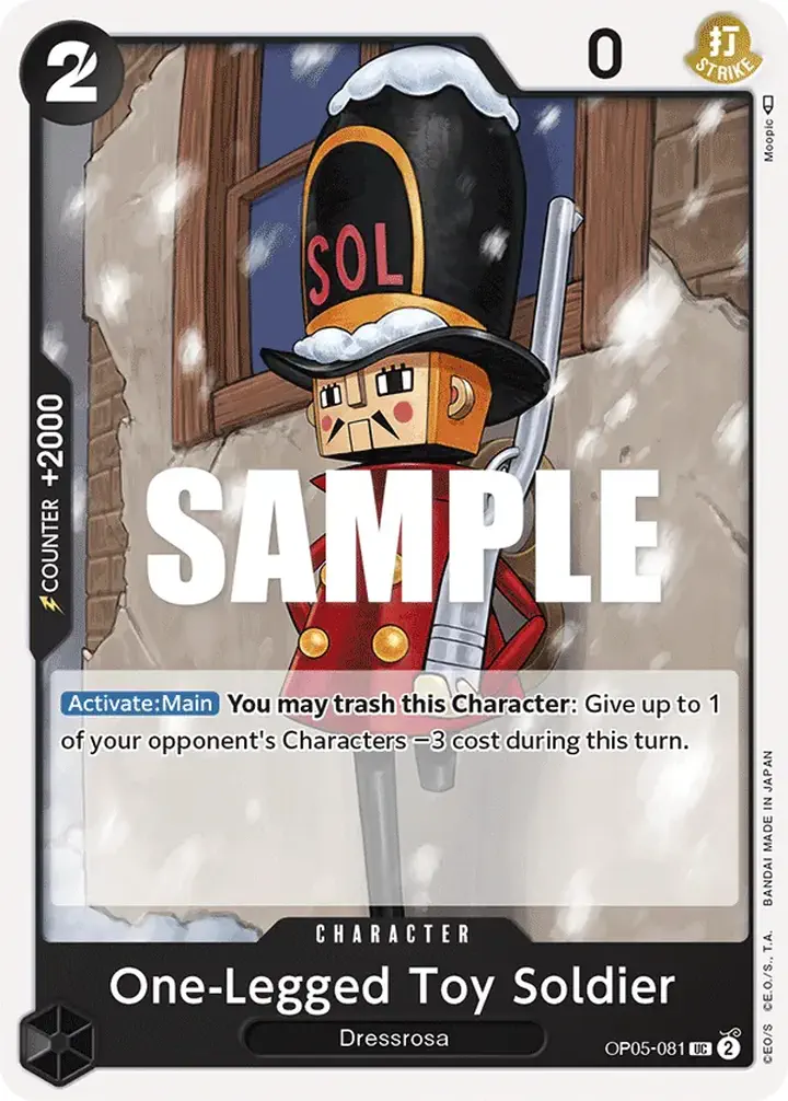 One-Legged Toy Soldier (OP05-081) Single: One Piece Awakening of the New Era Einzelkarte