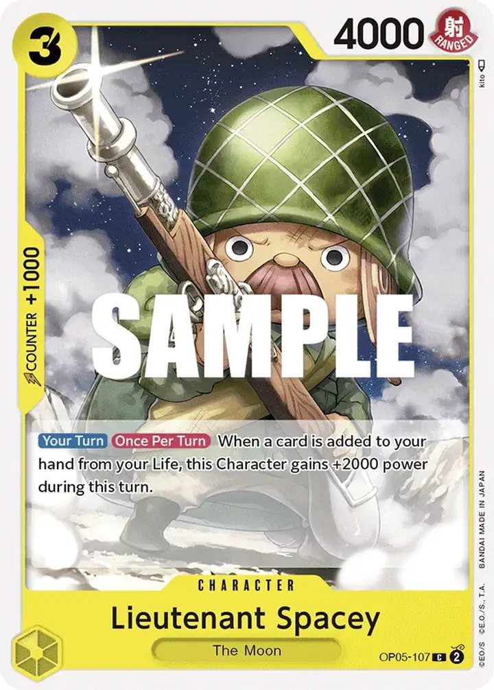 Lieutenant Spacey (OP05-107) Single: One Piece Awakening of the New Era Einzelkarte