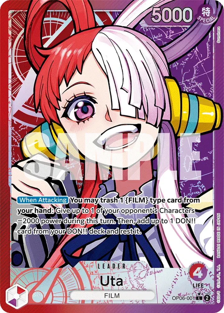 Uta (OP06-001) (V.2) Single: One Piece Wings of the Captain Einzelkarte