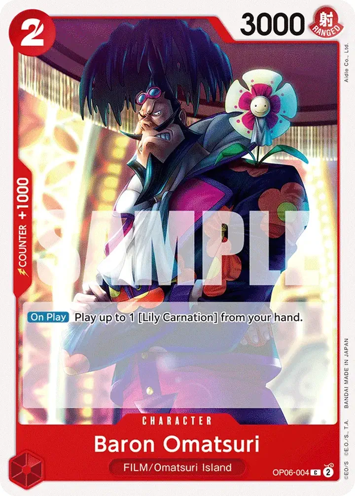 Baron Omatsuri (OP06-004) Single: One Piece Wings of the Captain Einzelkarte