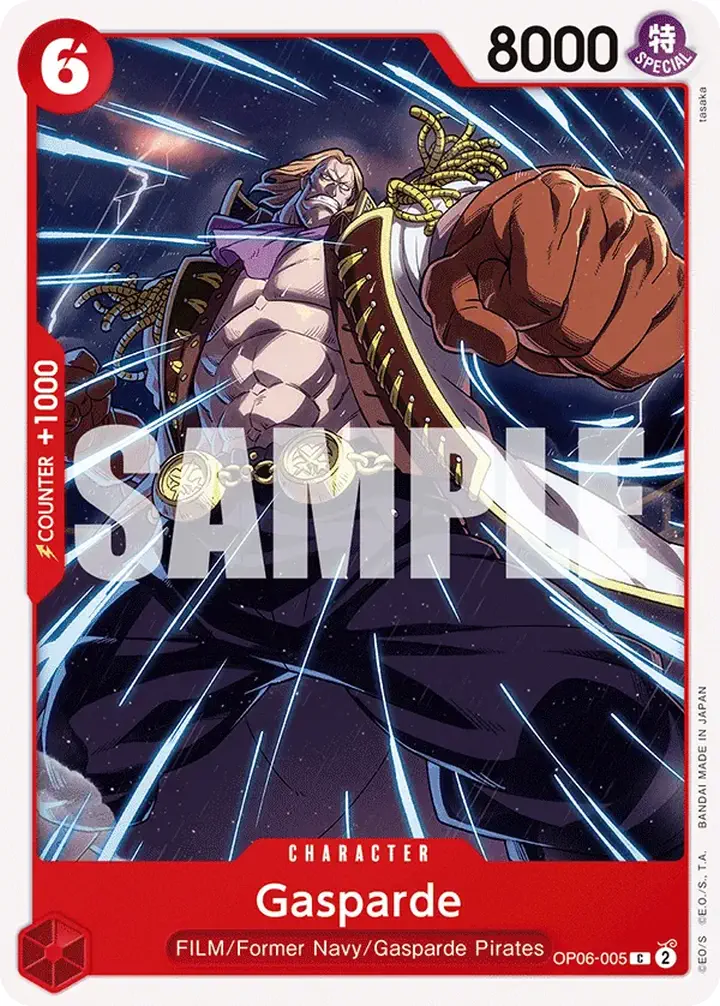 Gasparde (OP06-005) Single: One Piece Wings of the Captain Einzelkarte