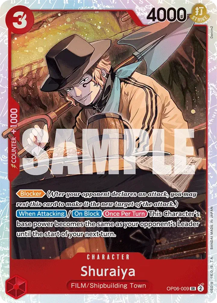 Shuraiya (OP06-009) (V.1) Single: One Piece Wings of the Captain Einzelkarte