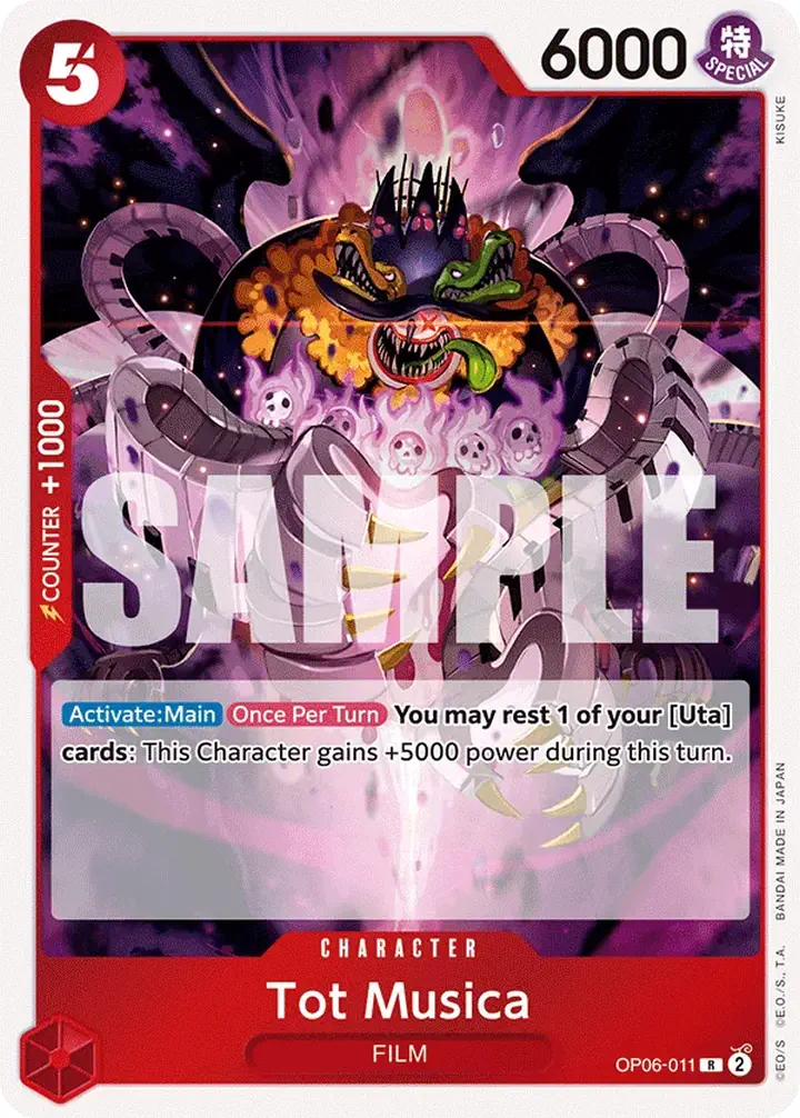 Tot Musica (OP06-011) Single: One Piece Wings of the Captain Einzelkarte