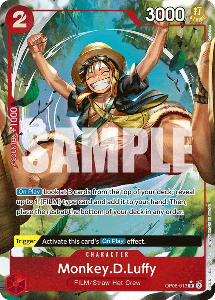 Monkey.D.Luffy (OP06-013) (V.2) Single: One Piece Wings of the Captain Einzelkarte
