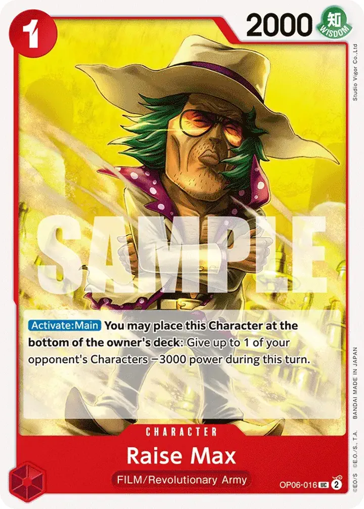 Raise Max (OP06-016) Single: One Piece Wings of the Captain Einzelkarte