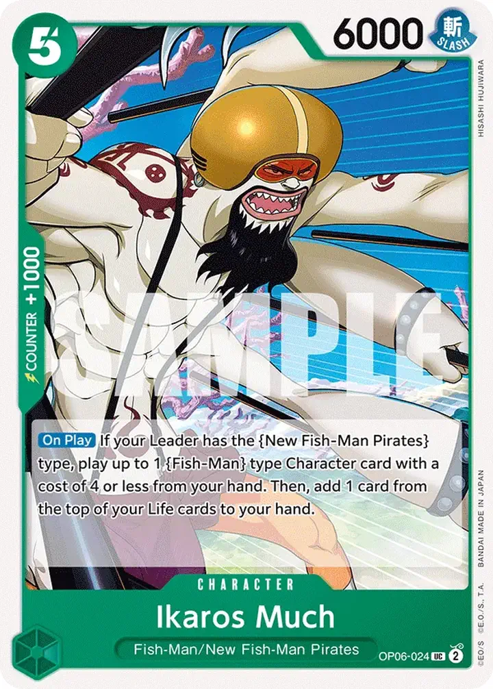 Ikaros Much (OP06-024) Single: One Piece Wings of the Captain Einzelkarte