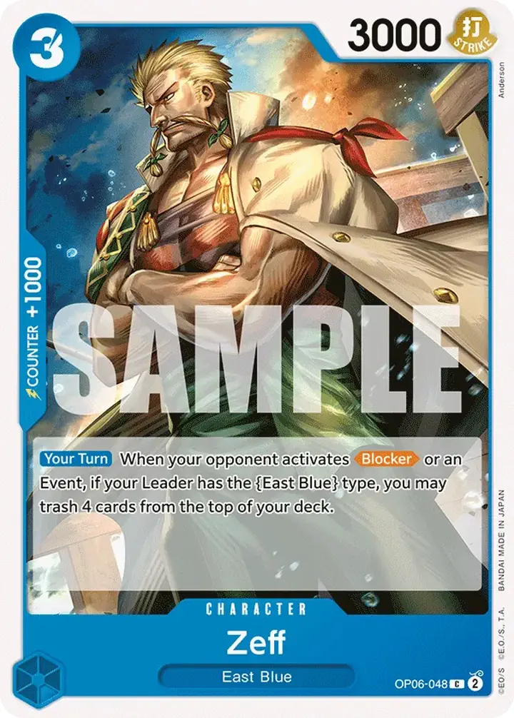 Zeff (OP06-048) Single: One Piece Wings of the Captain Einzelkarte