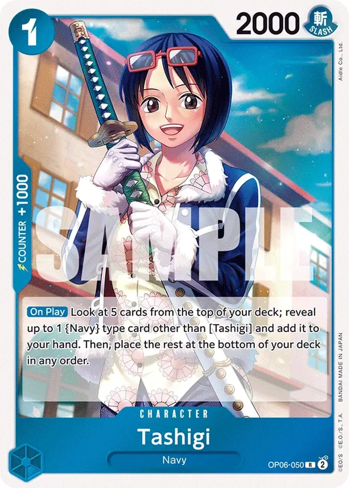 Tashigi (OP06-050) (V.1) Single: One Piece Wings of the Captain Einzelkarte