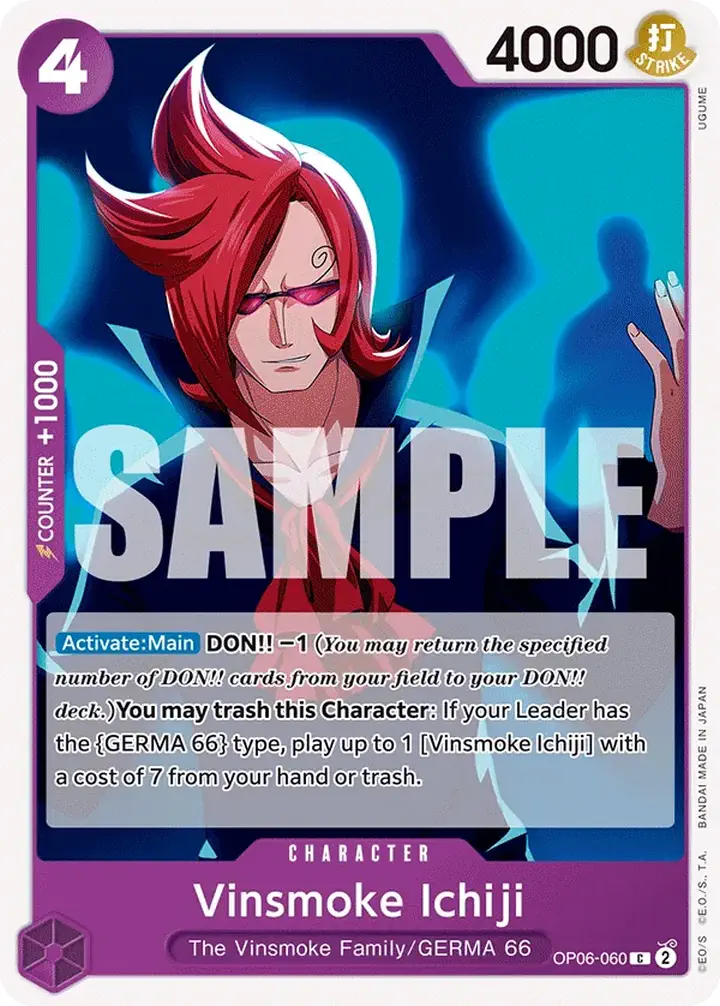 Vinsmoke Ichiji (OP06-060) Single: One Piece Wings of the Captain Einzelkarte