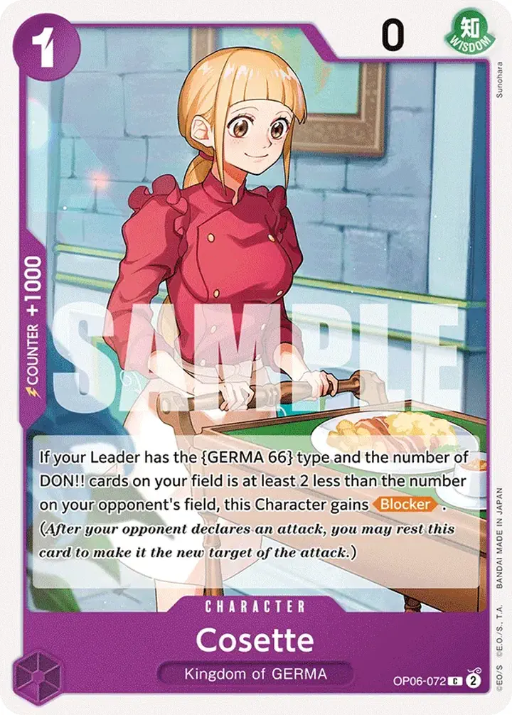Cosette (OP06-072) Single: One Piece Wings of the Captain Einzelkarte