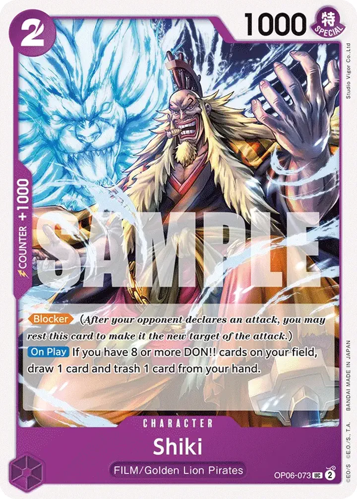 Shiki (OP06-073) Single: One Piece Wings of the Captain Einzelkarte