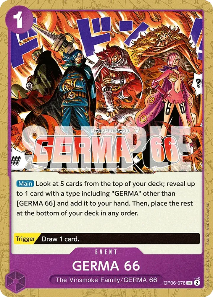 GERMA 66 (OP06-078) Single: One Piece Wings of the Captain Einzelkarte