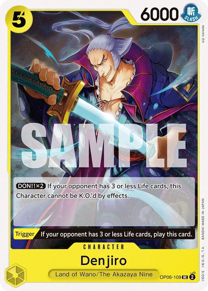 Denjiro (OP06-109) Single: One Piece Wings of the Captain Einzelkarte