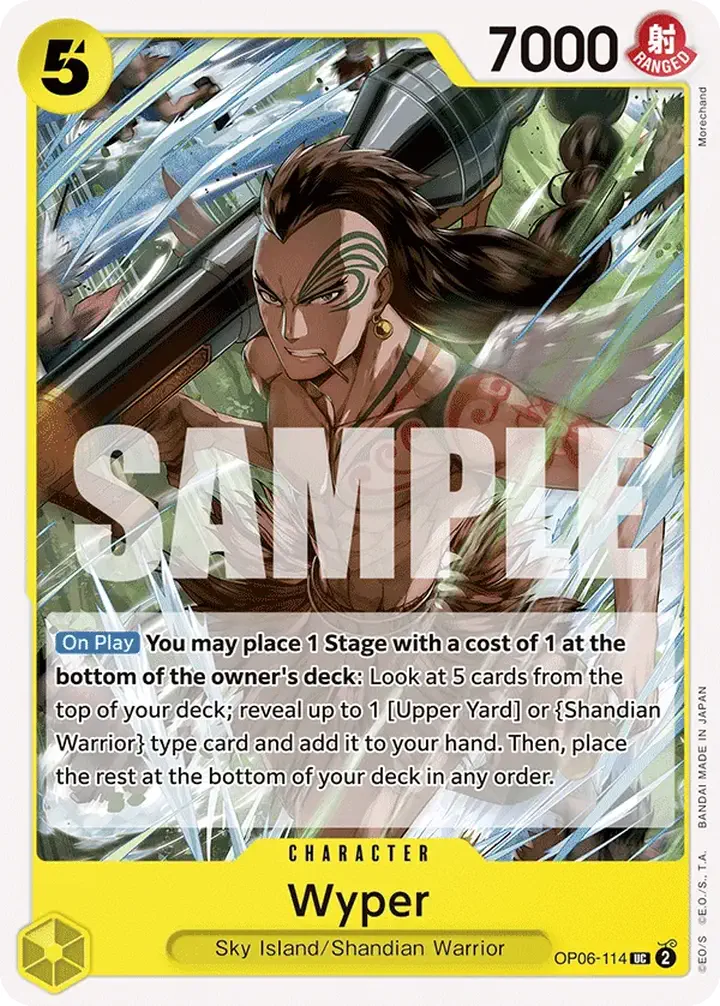 Wyper (OP06-114) Single: One Piece Wings of the Captain Einzelkarte