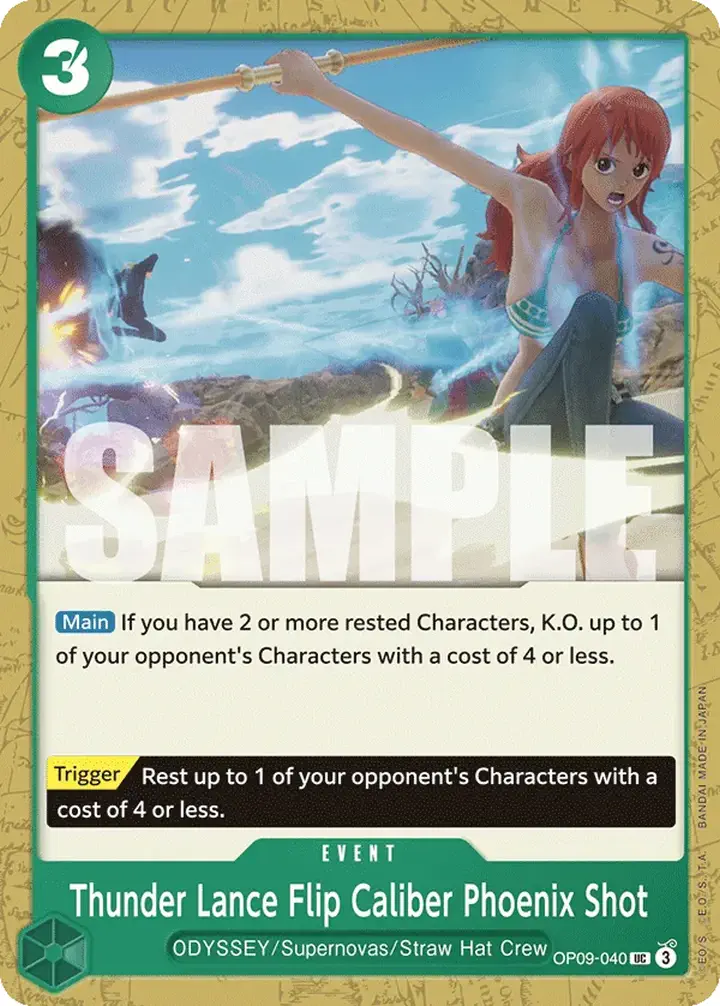Thunder Lance Flip Caliber Phoenix Shot (OP09-040)