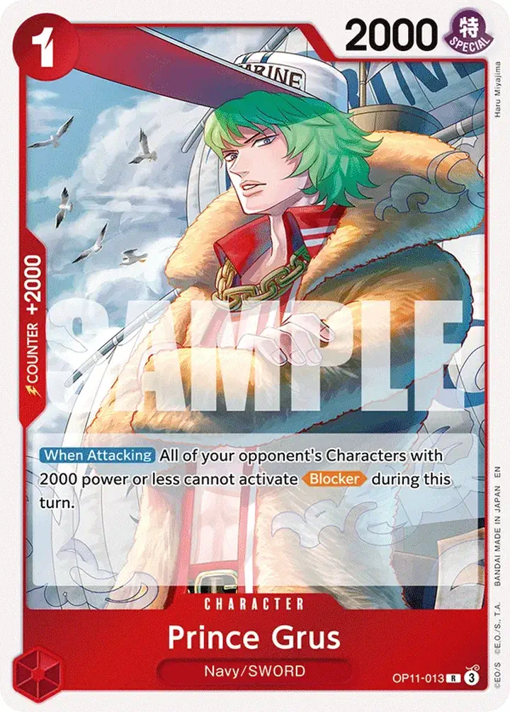 Prince Grus (OP11-013) Single: One Piece A Fist of Divine Speed Einzelkarte
