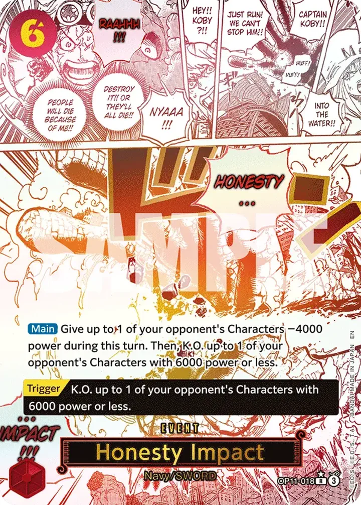Honesty Impact (OP11-018) (V.2) Single: One Piece A Fist of Divine Speed Einzelkarte