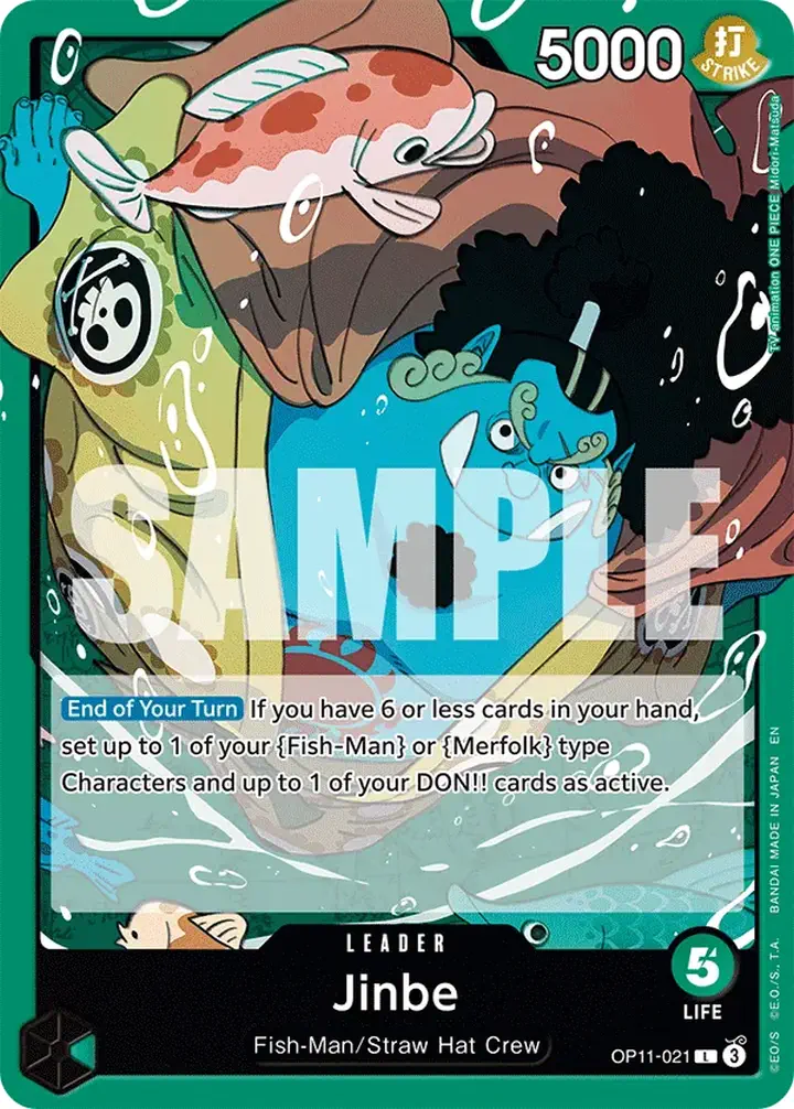 Jinbe (OP11-021) (V.1) Single: One Piece A Fist of Divine Speed Einzelkarte
