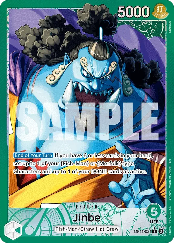Jinbe (OP11-021) (V.2) Single: One Piece A Fist of Divine Speed Einzelkarte