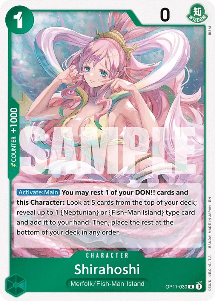 Shirahoshi (OP11-030) Single: One Piece A Fist of Divine Speed Einzelkarte