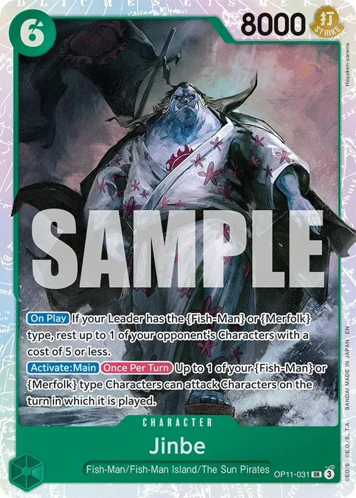 Jinbe (OP11-031) (V.1) Single: One Piece A Fist of Divine Speed Einzelkarte