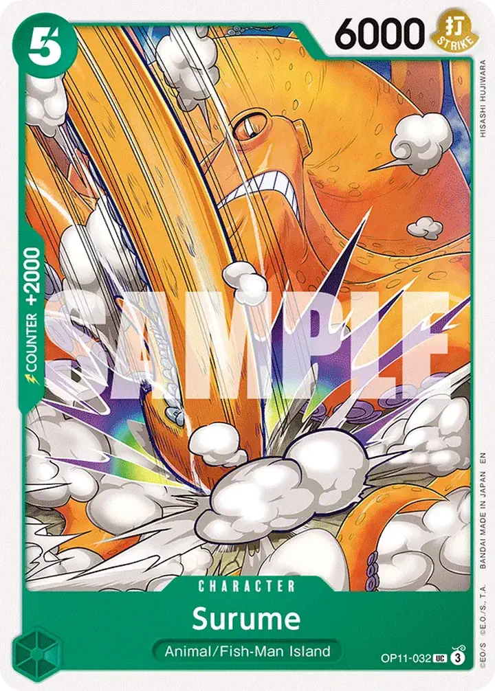 Surume (OP11-032) Single: One Piece A Fist of Divine Speed Einzelkarte
