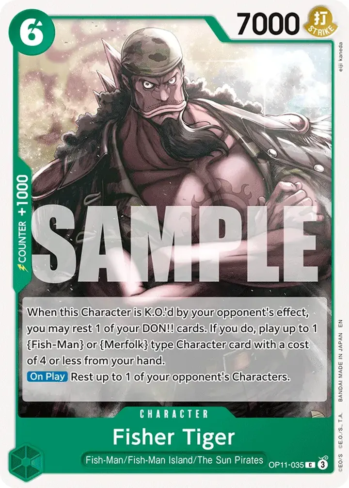 Fisher Tiger (OP11-035) Single: One Piece A Fist of Divine Speed Einzelkarte
