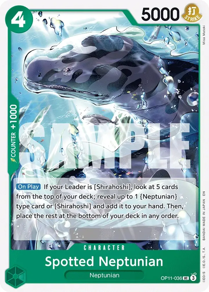 Spotted Neptunian (OP11-036) Single: One Piece A Fist of Divine Speed Einzelkarte