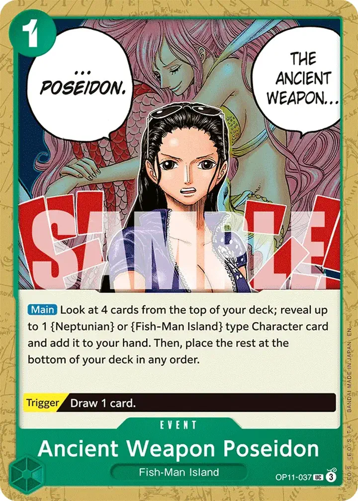 Ancient Weapon Poseidon (OP11-037) Single: One Piece A Fist of Divine Speed Einzelkarte