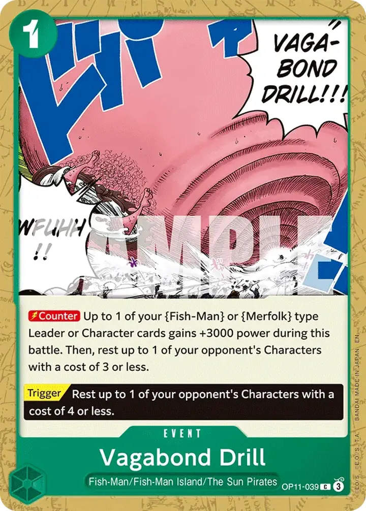 Vagabond Drill (OP11-039) Single: One Piece A Fist of Divine Speed Einzelkarte