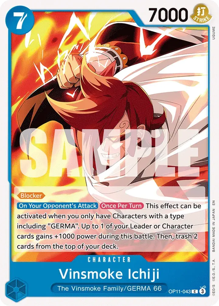Vinsmoke Ichiji (OP11-043) Single: One Piece A Fist of Divine Speed Einzelkarte